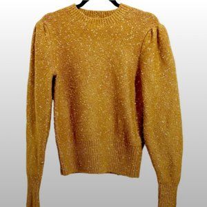 Ann Taylor Orange Gold Flecked Crew Neck Knit Sweater- Bundle For Less